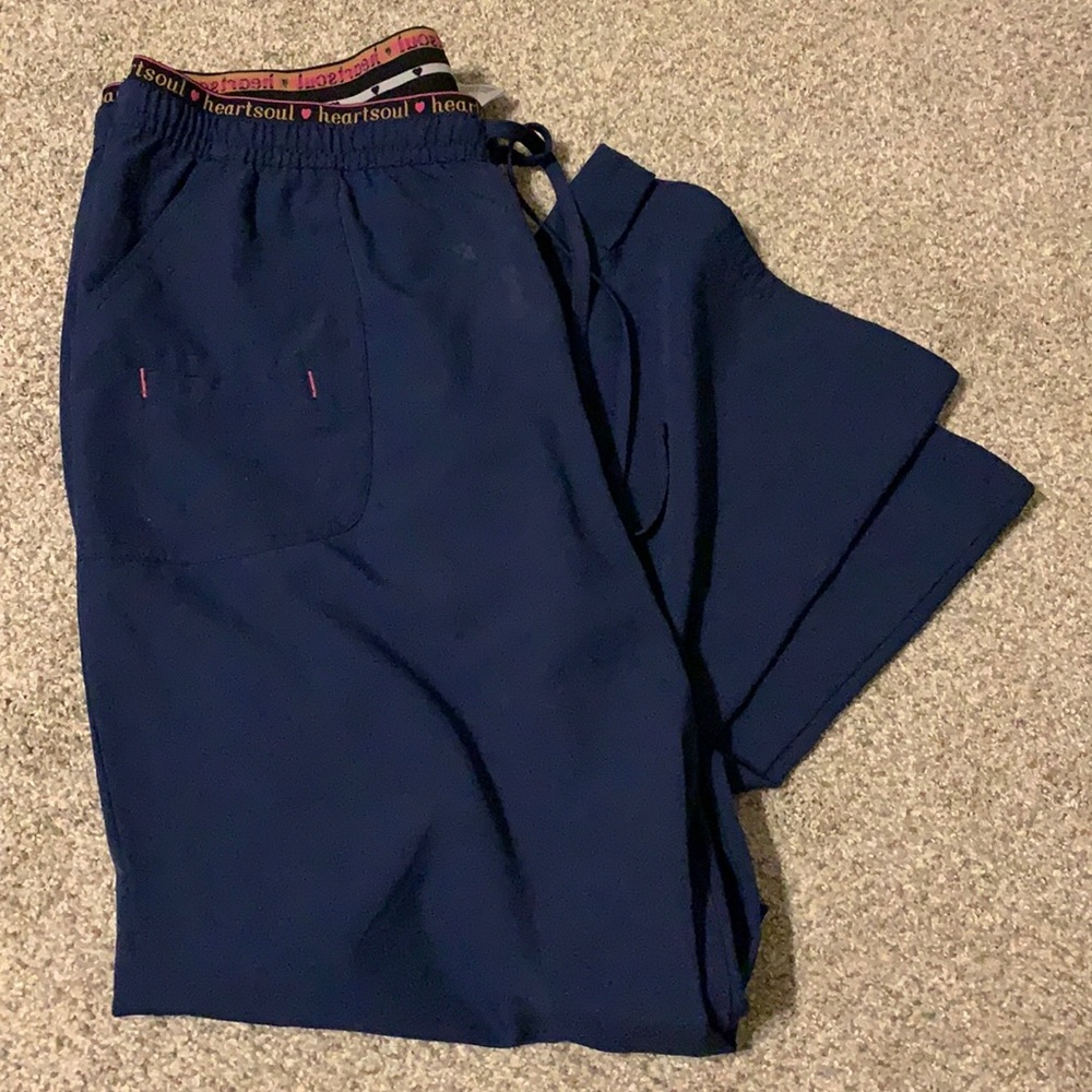 Heartsoul navy blue scrub pants. Size large tall.